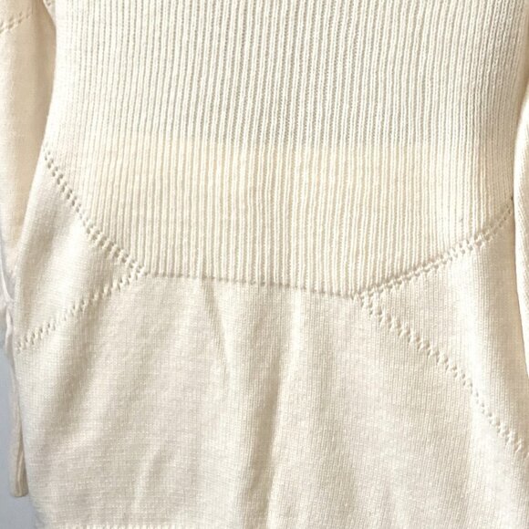 Lane Bryant SZ 14/16 Cream Longline Sweater Fringe Western Southwestern Boho - Picture 3 of 11